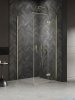 New Trendy Nesta Light Gold kabina 90x100x200 cm prawa wspornik równoległy złoty połysk/szkło przejrzyste K-4529